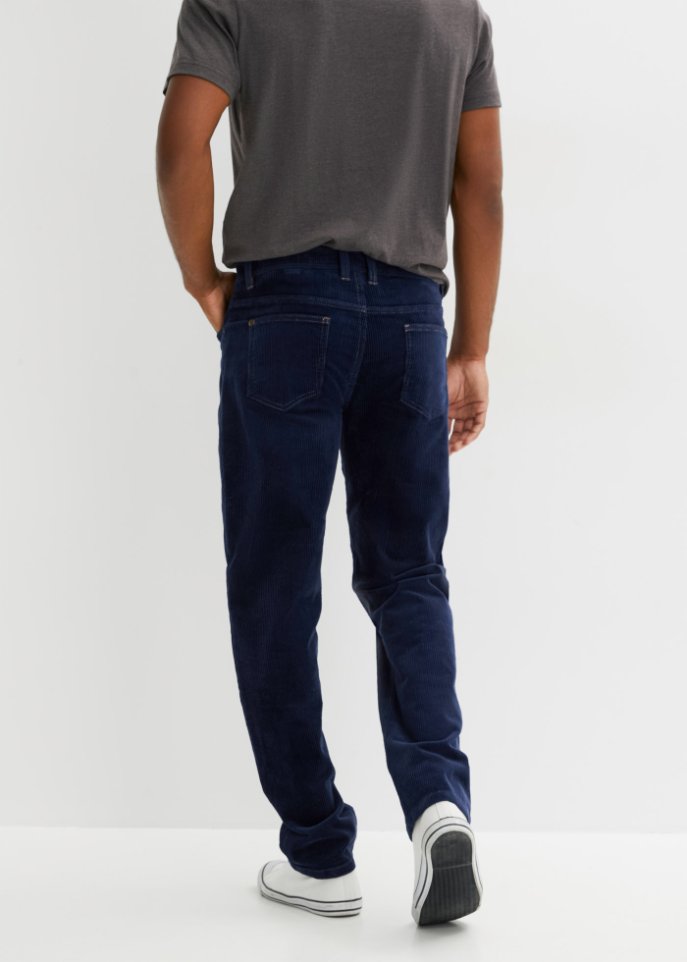 Regular Fit Stretch-Cordhose, Straight