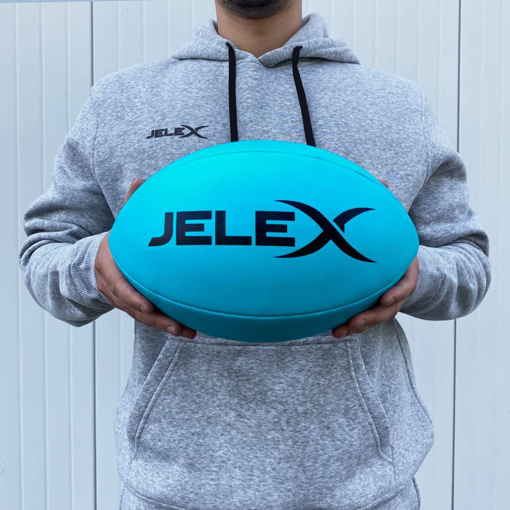 JELEX Ambition Rugby Ball blau