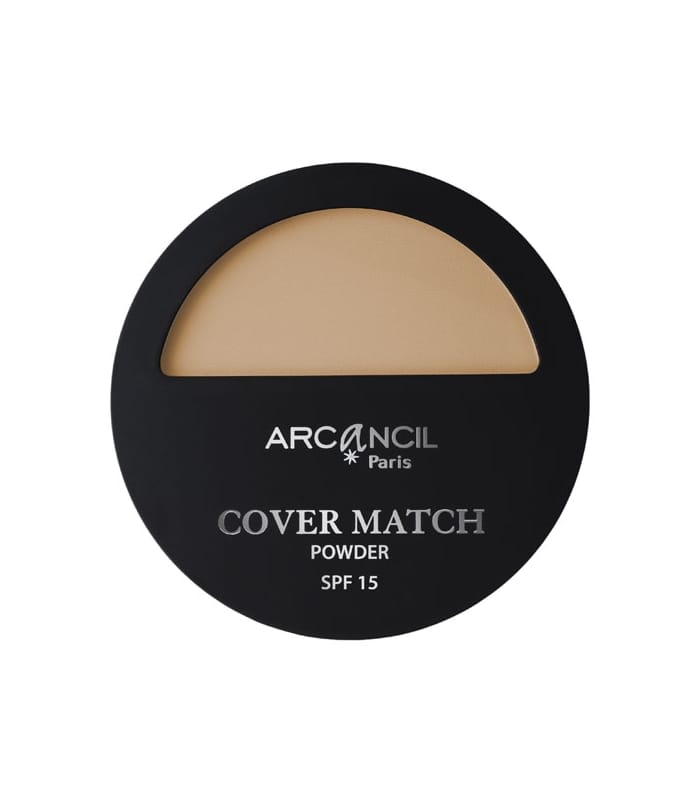 ARCANCIL-COVER MATCH TWO WAY CAKE -Poudre Compacte Matifiante - Haute Couvrance, Haute Tenue - Vegan