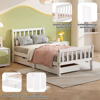 HAUSS SPLOE Holzbett Holzbett Einzelbett Bettgestell Kinderbett Gästebett