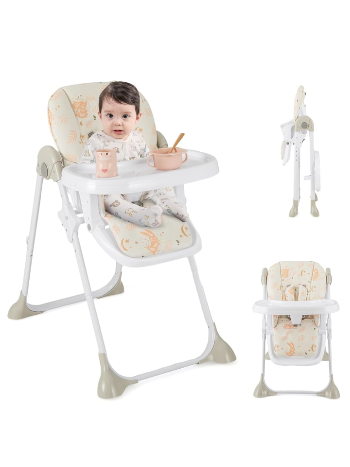 COSTWAY 6 in 1 Hochstuhl 6-36 Monate in Beige günstig kaufen onesize