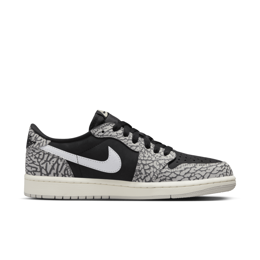 NIKE JORDAN 1 Low Retro OG Cement CZ0790-001 / schwarz