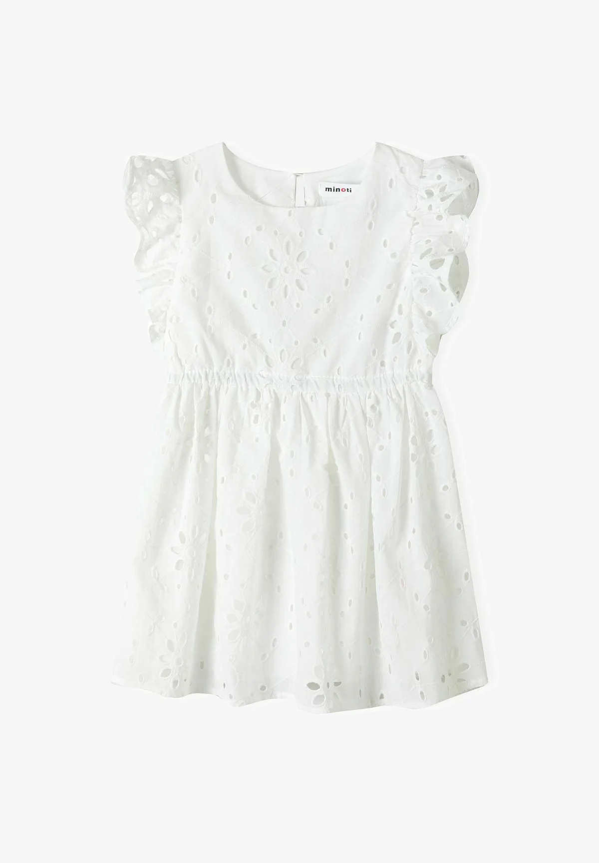 MINOTI BORDADO MANGAS CON VOLANTES - Vestido de verano