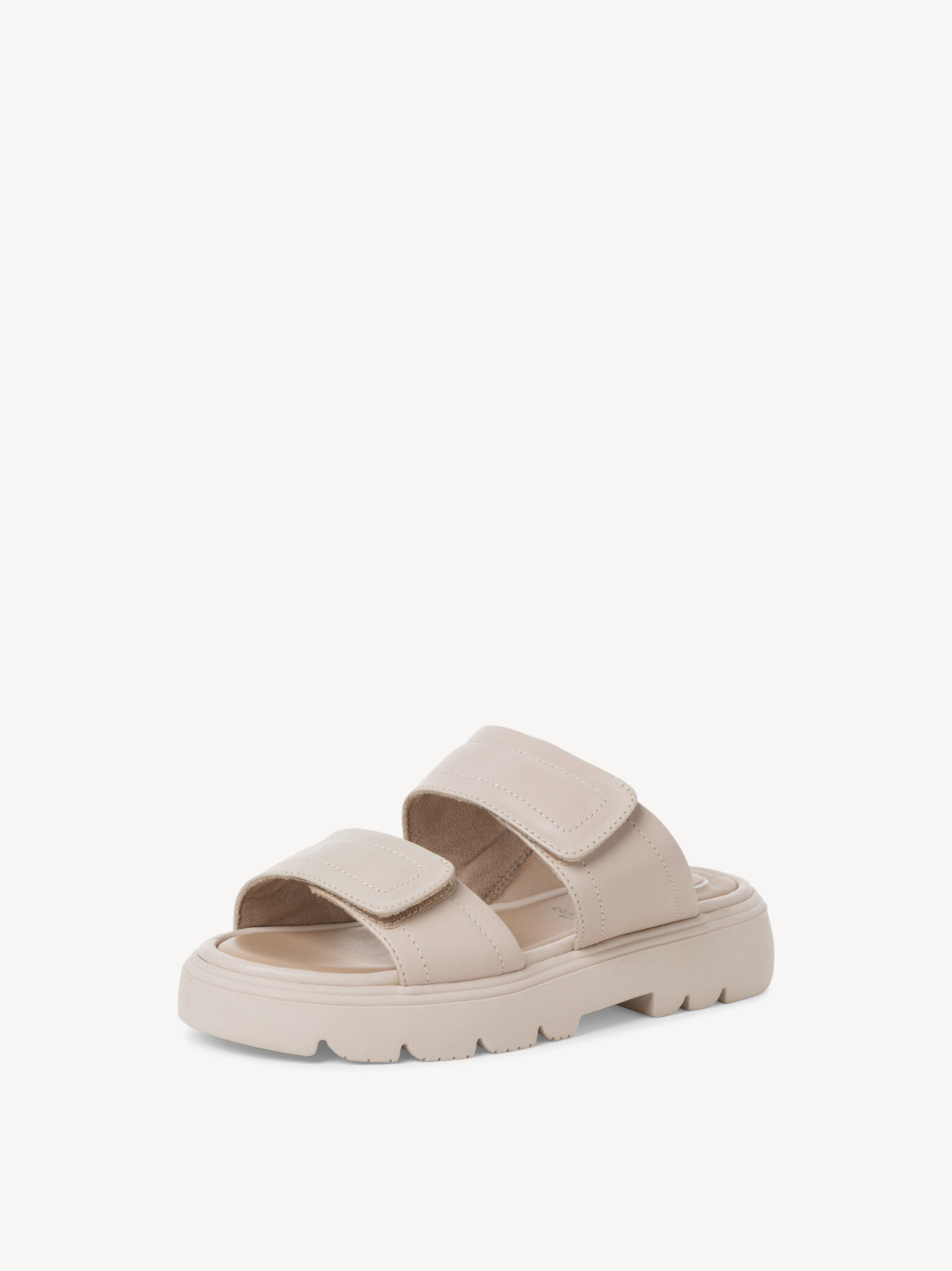 Mule en cuir - blanc