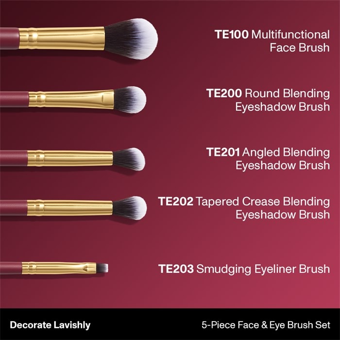 5-Piece Face & Eye Brush Set