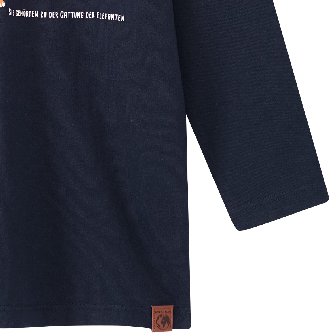 Kinder Langarmshirt mit Mammut-Print