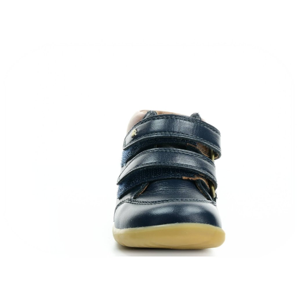 Bobux Step Up Timber Navy dunkel blaue Barfuß-Stiefeletten