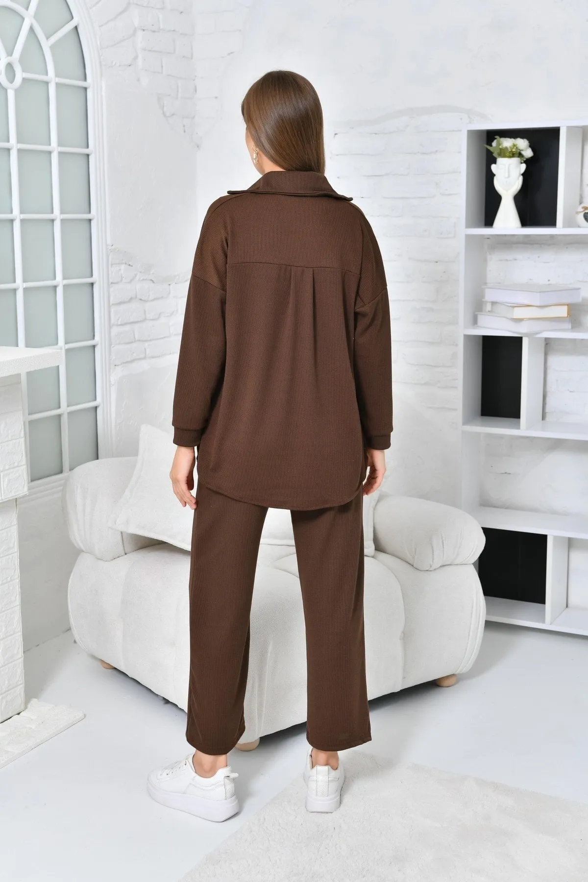 VOLT CLOTHİNG  Zweiteiler - Braun - Oversized