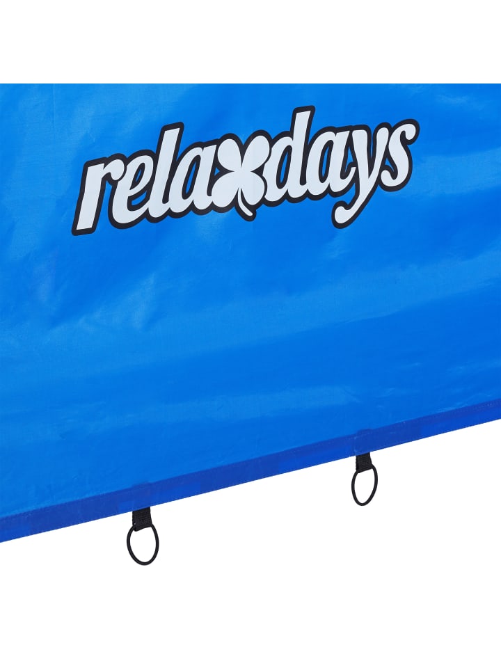 relaxdays Fußballtor in Weiß/ Blau - (B)235 x (H)170 x (T)85 cm günstig kaufen onesize