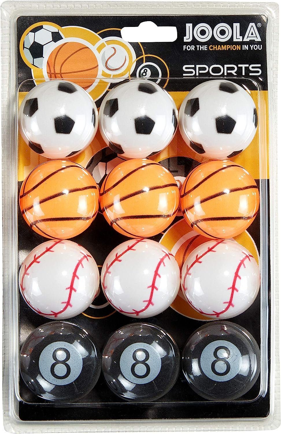 Joola Tischtennisball Sports 12 Stück, Tischtennis Bälle Tischtennisball Ball Balls