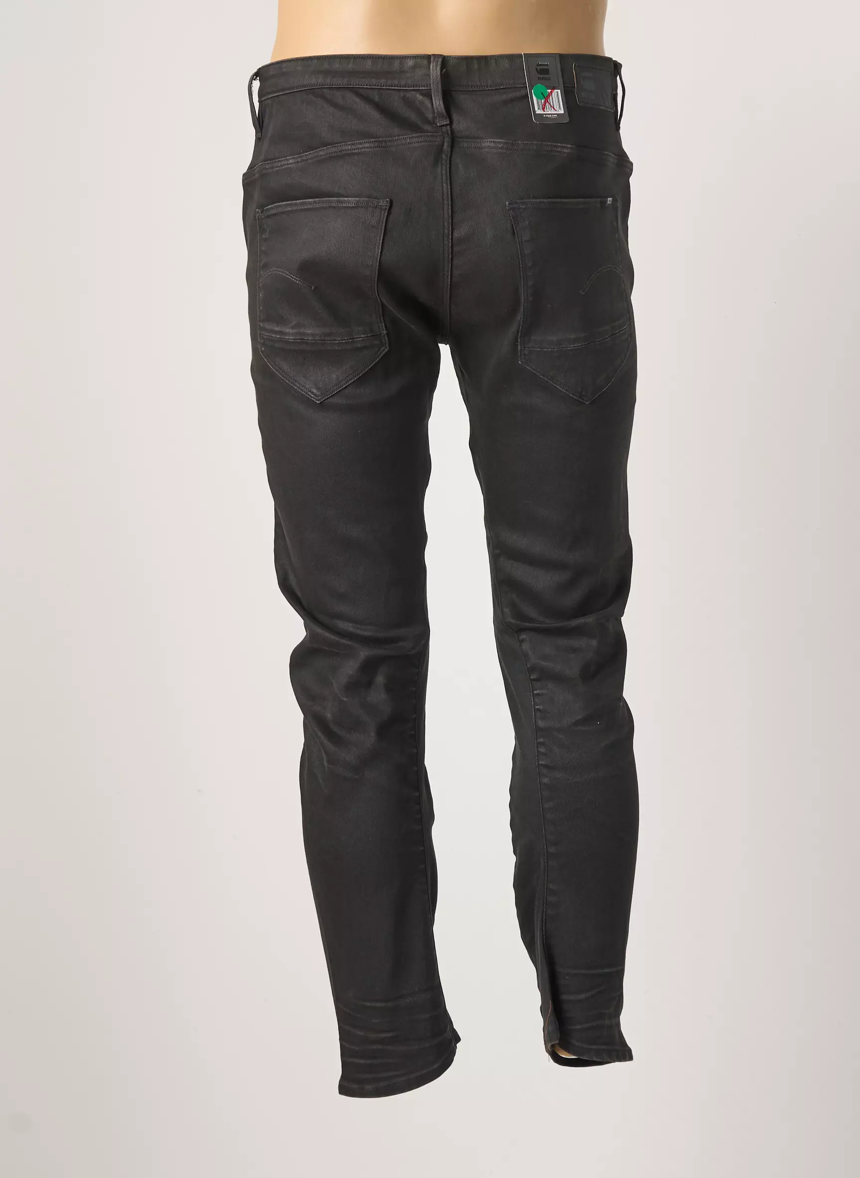 Raw 7 Pantalons Slim Homme couleur noir