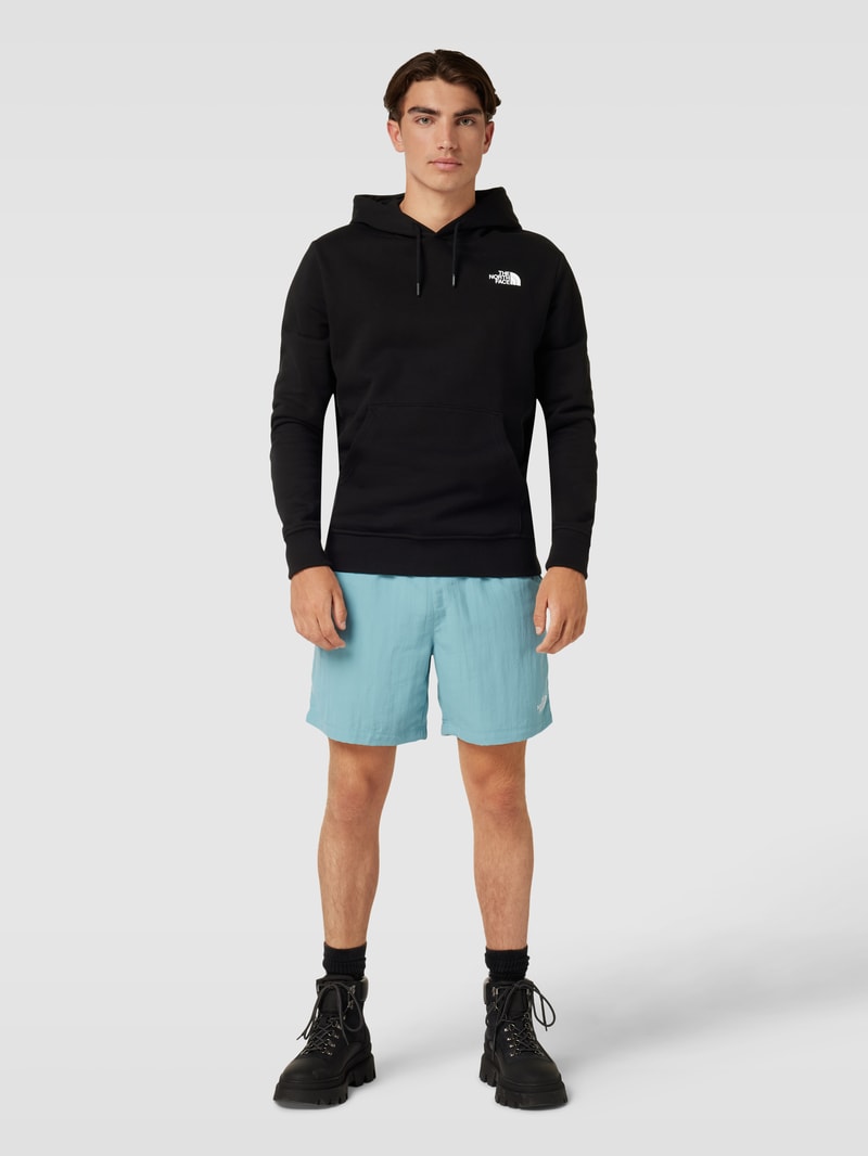 Hoodie mit Känguru-Tasche in schwarz