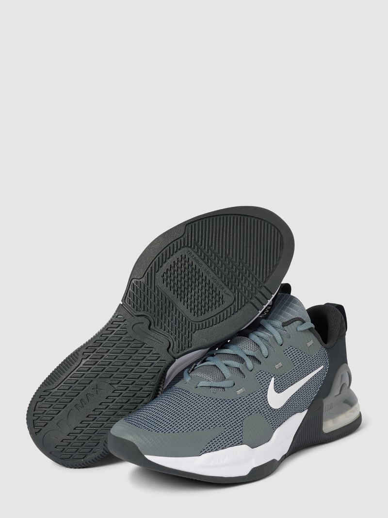 Sneaker mit Zugschlaufe Modell 'Air Max' in hellgrau