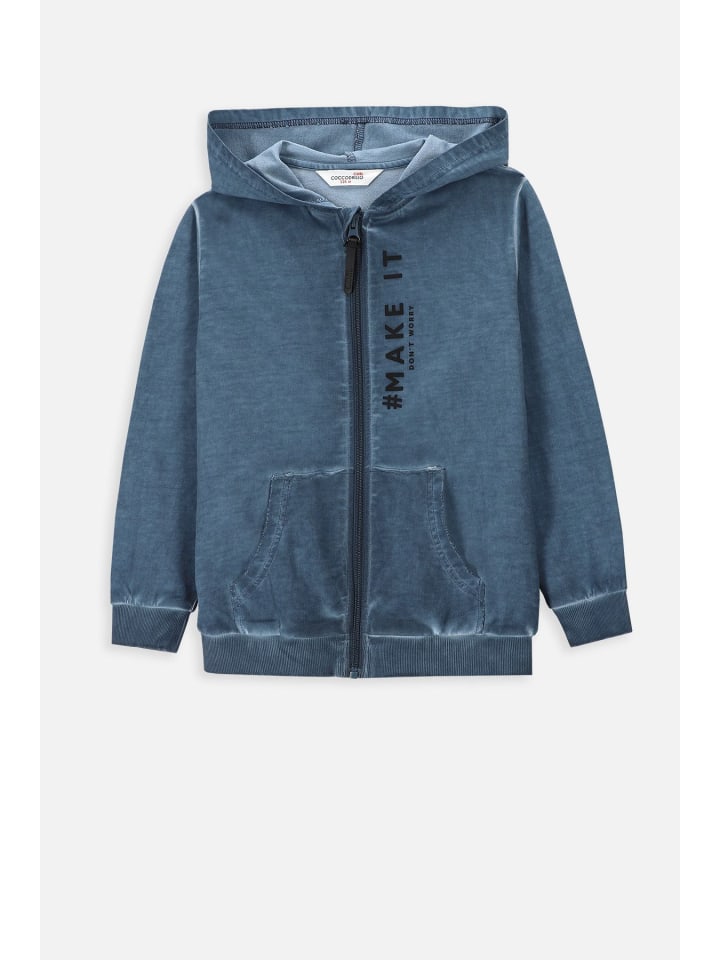 Coccodrillo Sweatshirt mit Reißverschluss  in blau günstig kaufen