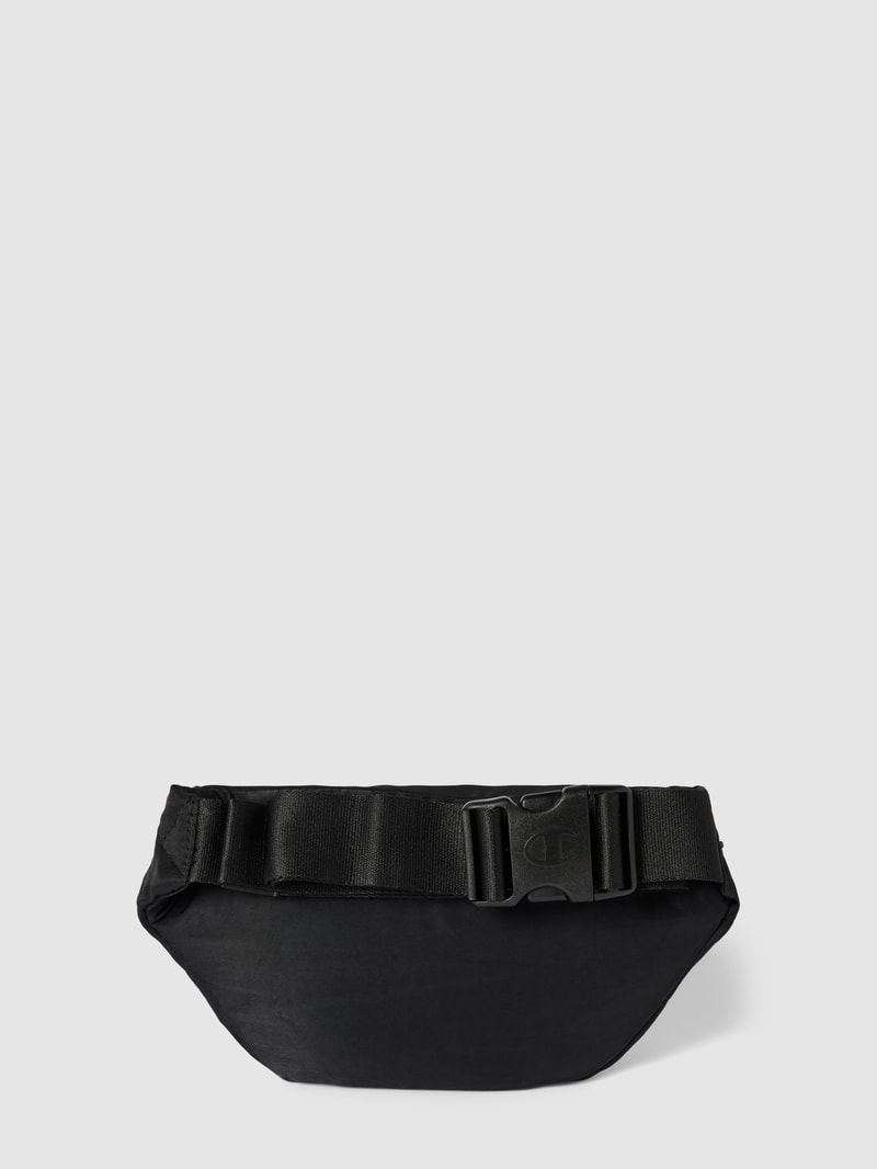 Bauchtasche mit Label-Patch in schwarz