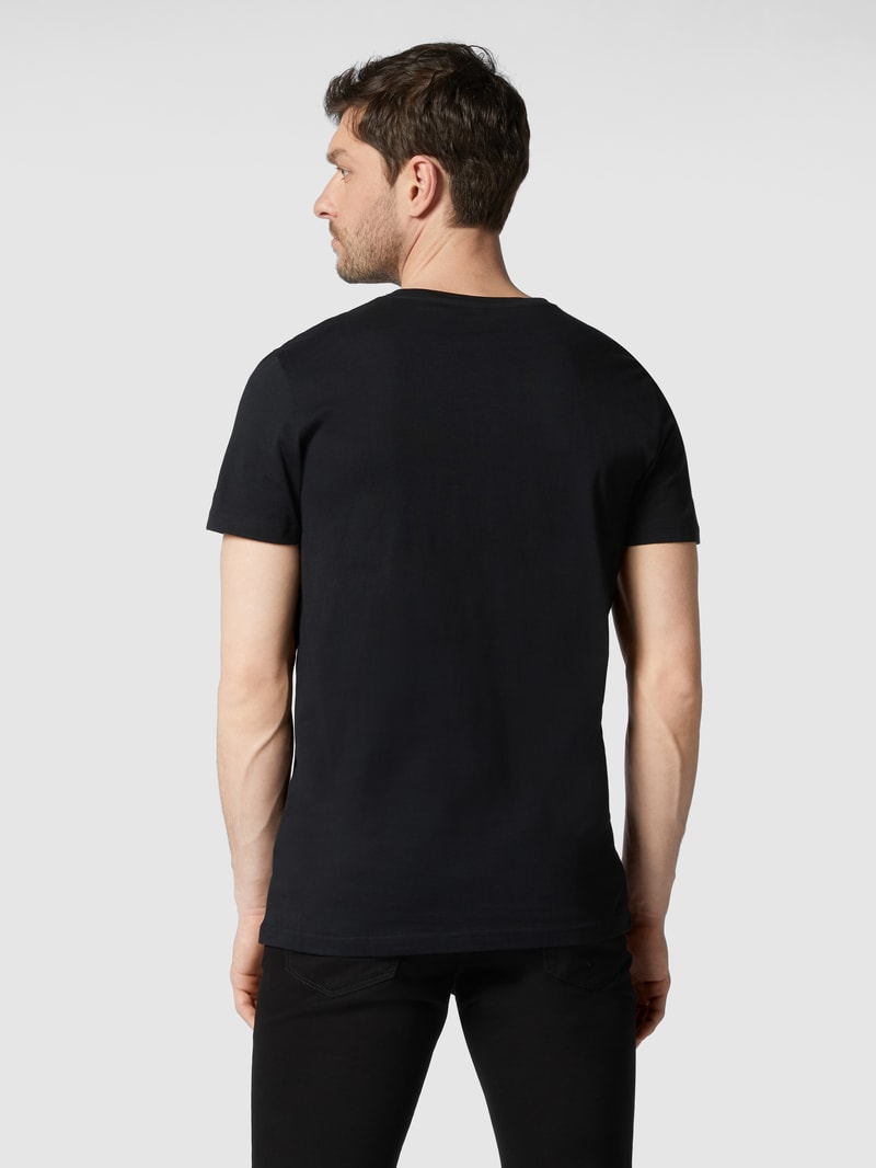 T-Shirt aus Bio-Baumwolle im 2er-Pack in schwarz