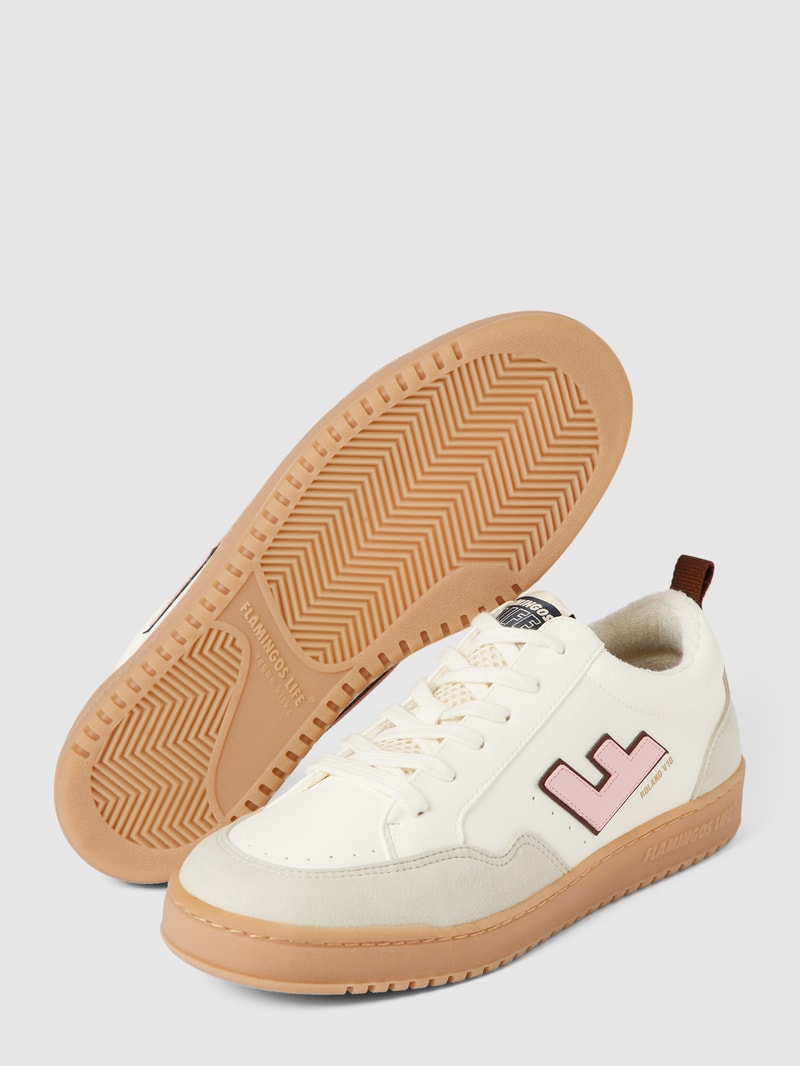 Sneaker mit Label-Detail Modell 'ROLAND' in weiß