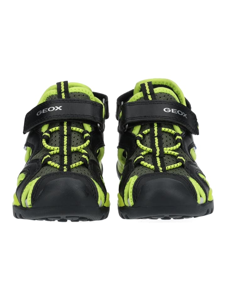 Geox Sandalen in Schwarz/Lime günstig kaufen