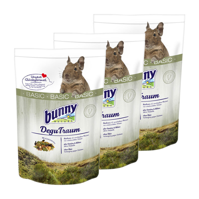 Bunny Hauptfutter Bunny DeguTraum 3x1,2 kg