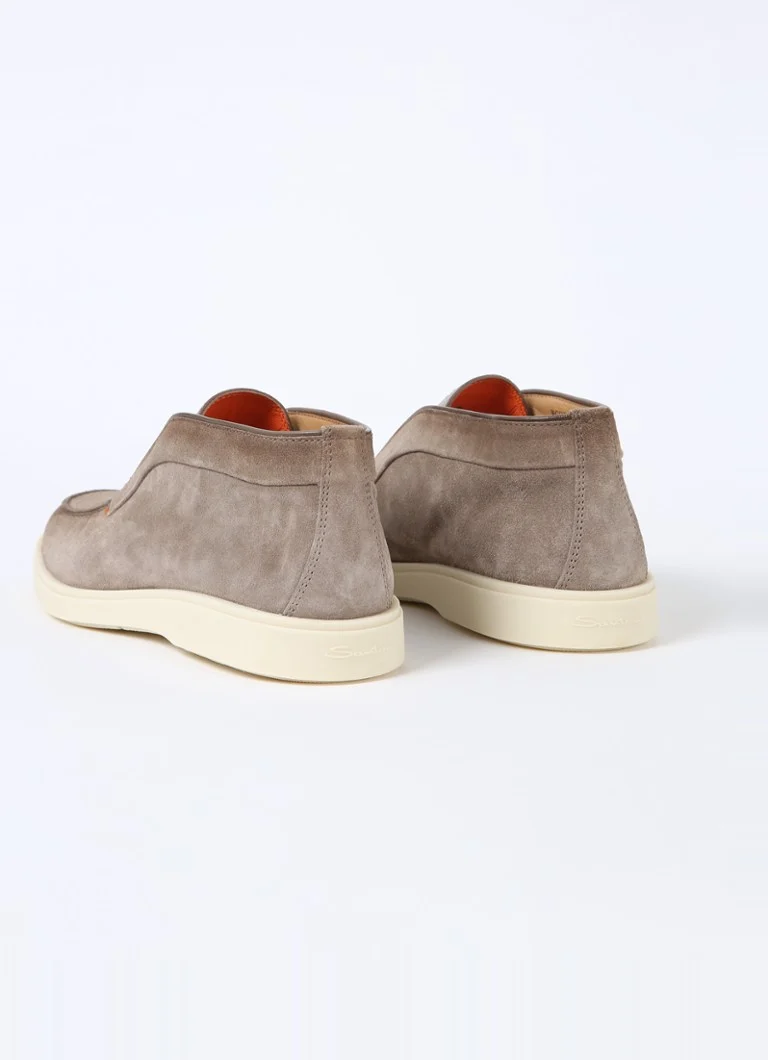 Pantofi Santoni Detroit Suede Slip-On