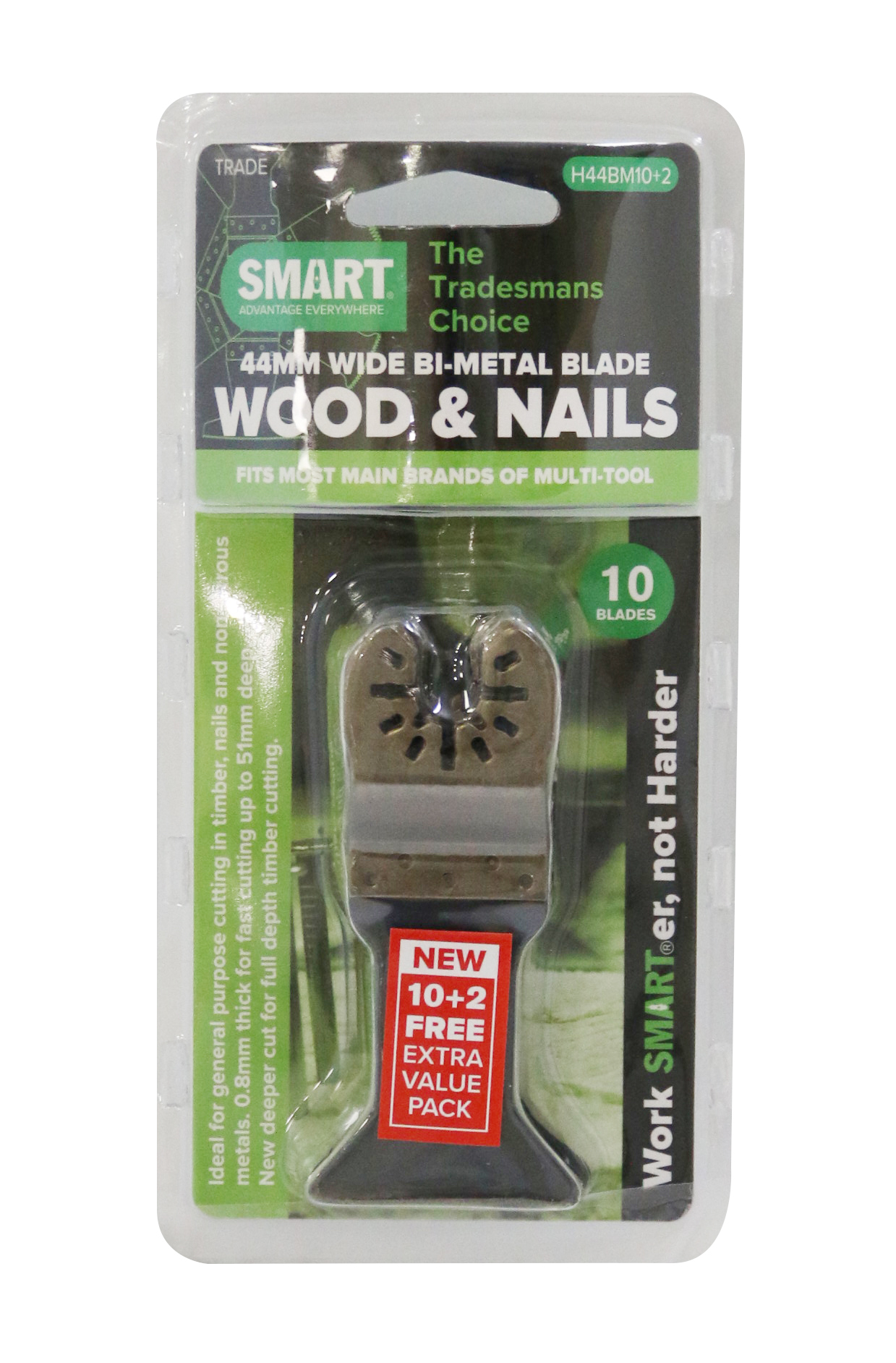 Smart Blades H44BM10+2 UN TRA 44x51mm BiM blade hs 10+2pcs