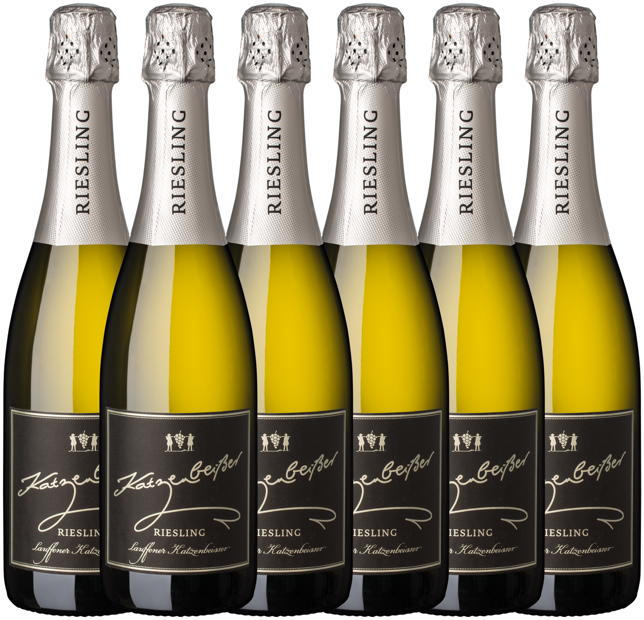 Lauffener Weingärtner eG Lauffener Katzenbeißer Riesling Sekt b.A. trocken 0,75l - 6er Karton