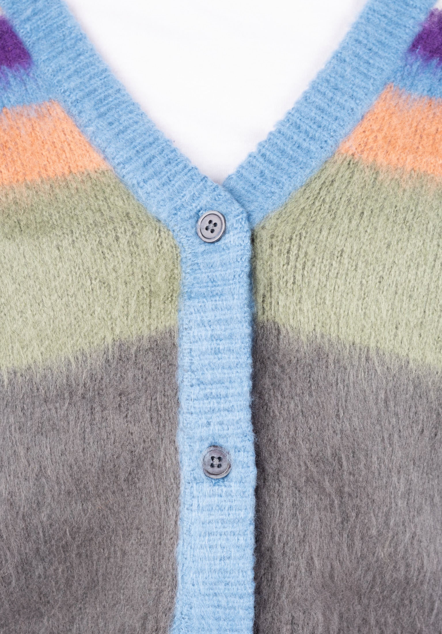 Obey Color Stripe Cardigan