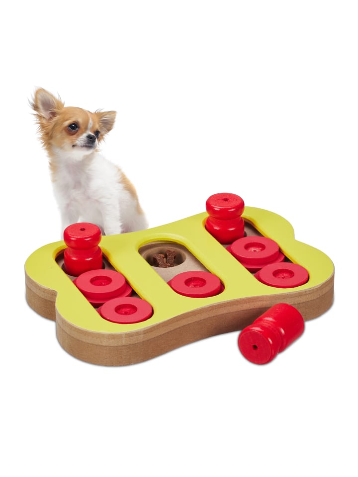relaxdays Hunde-Intelligenzspielzeug in Bunt günstig kaufen onesize