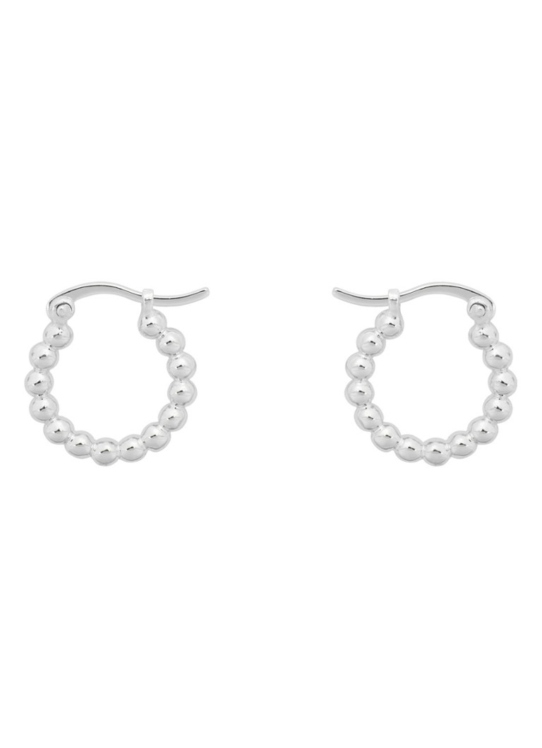 Anna + Nina Solstice silver hoop earrings