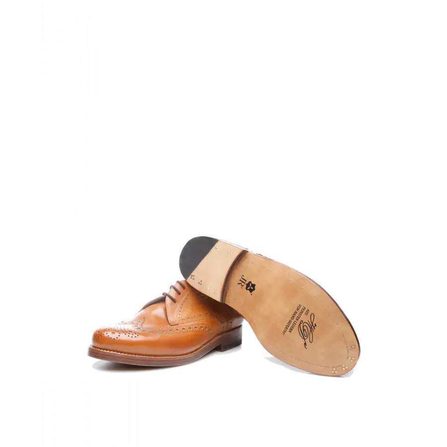 Heinrich Dinkelacker - Businessschuhe Derby JANOSCH K FULL-BROOGUE AC Antikcalf - beige