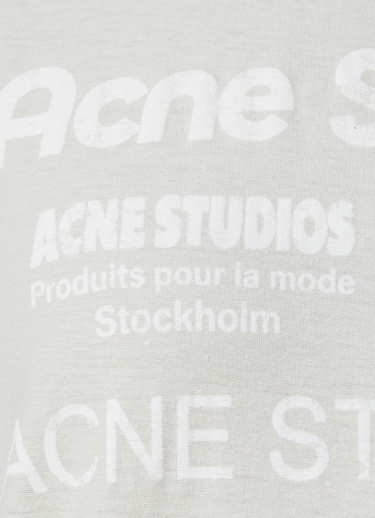 Μπλούζα Acne Studios από οργανικό βαμβάκι με λογότυπο και τύπωμα στο πίσω μέρος