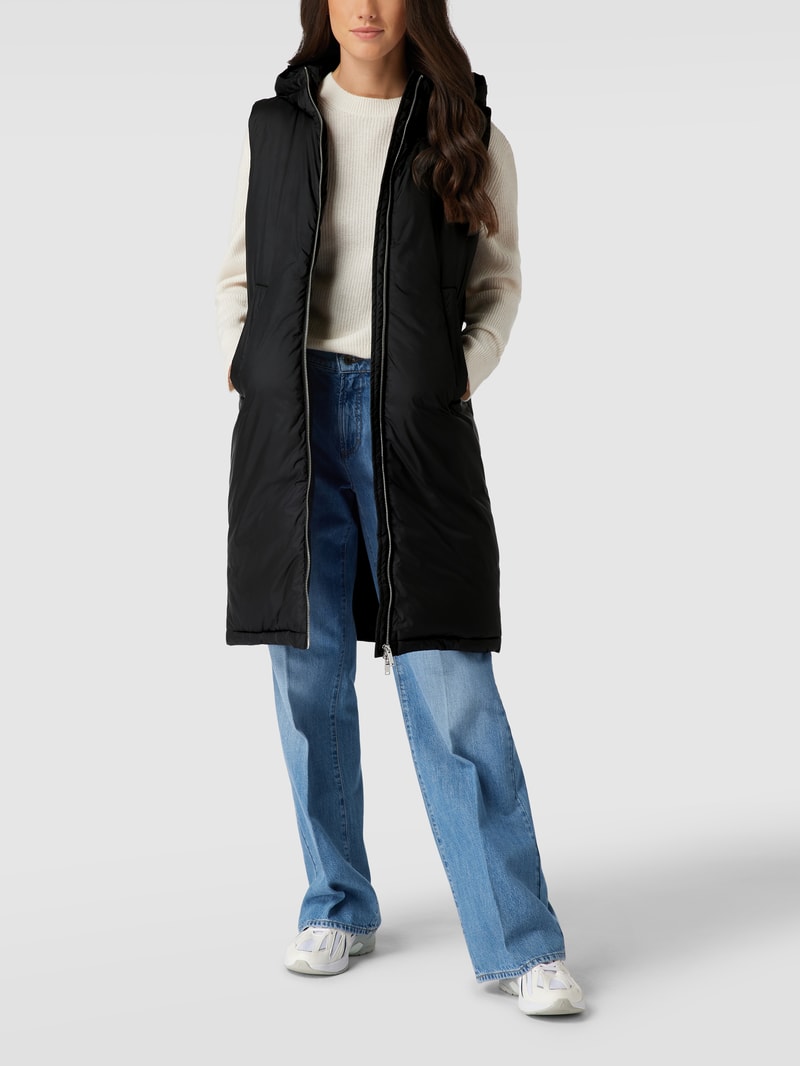 Weste mit Eingrifftaschen Modell 'PUFFER VEST' in schwarz