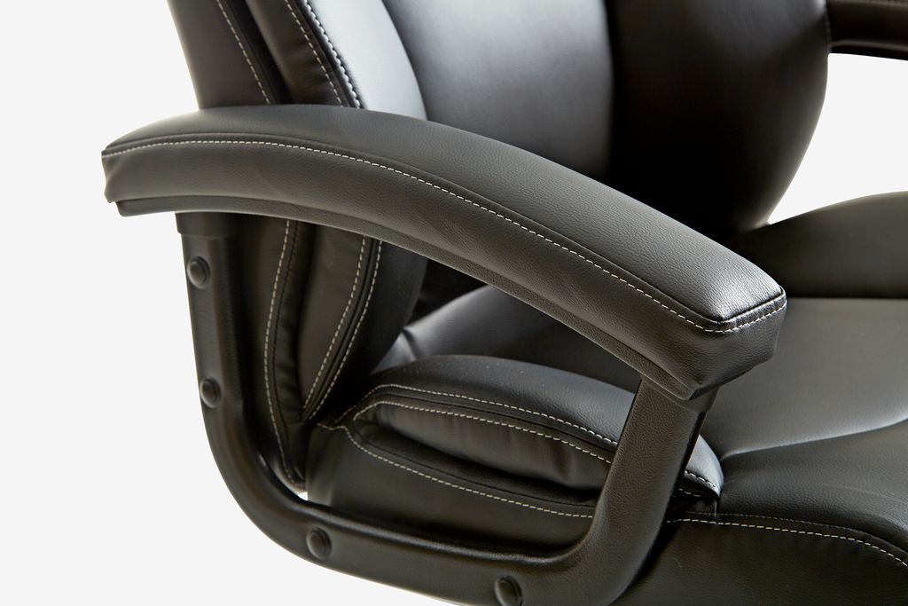 TAMDRUP Kontorstol TAMDRUP Memory Foam/Sort imitert skinn
