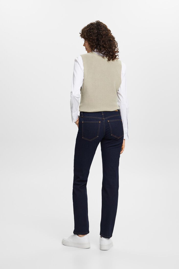 Stretchjeans mit geradem Bein, Baumwollmix