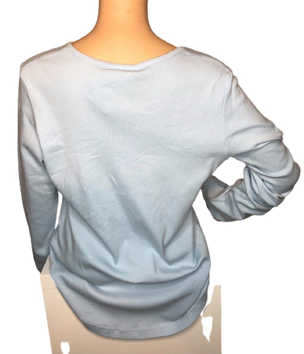 Bellybutton Umstandsshirt N-22823 hellblau Schriftzug „Oh baby!“