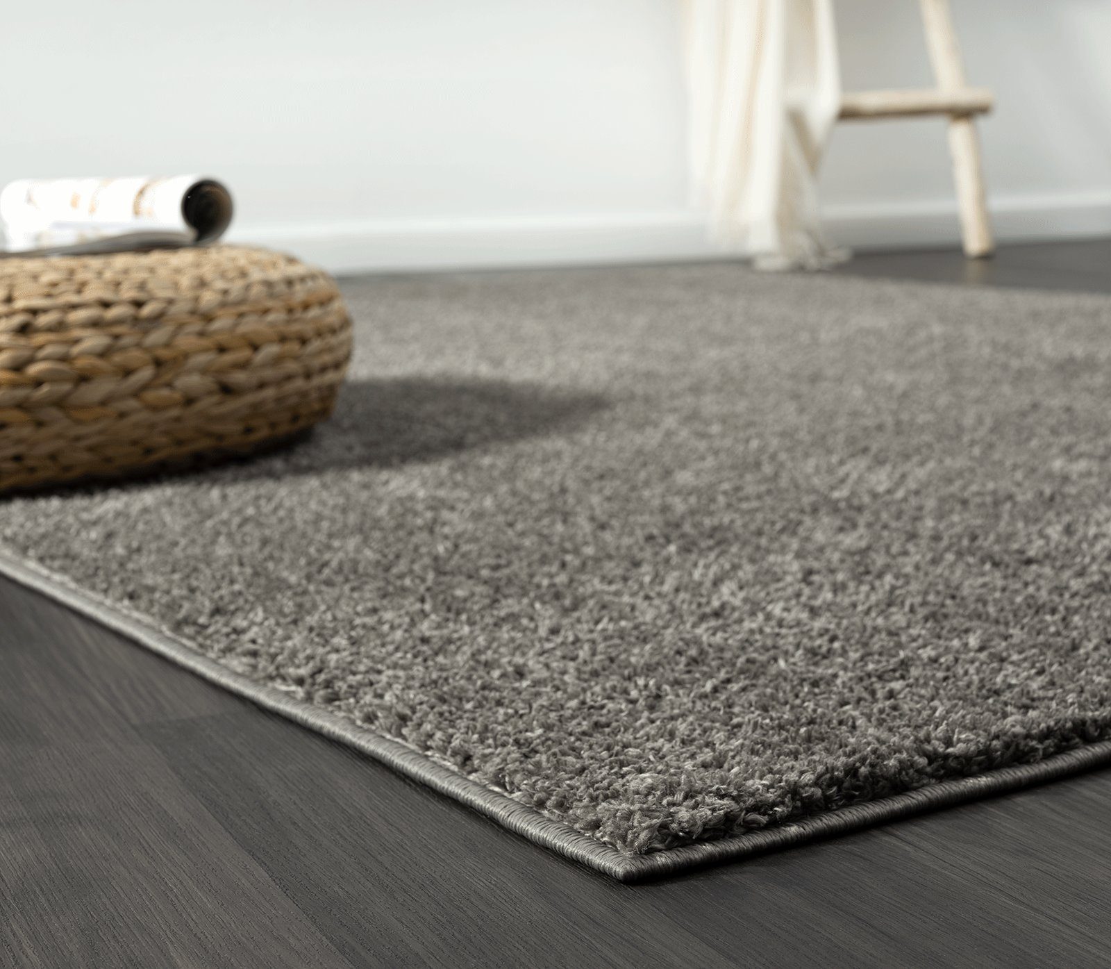 Hochflor-Teppich Renton Moderner Flauschiger Teppich, the carpet, Rechteck, Höhe: 25 mm, Wohnzimmer, Schlafzimmer, Kinderzimmer, besonder weich, waschbar