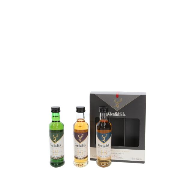 Glenfiddich miniature range 0,15 l·40 % vol