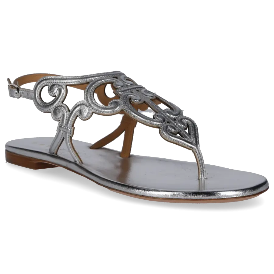 Unützer - Sandalen 772502 Kalbsleder - silber