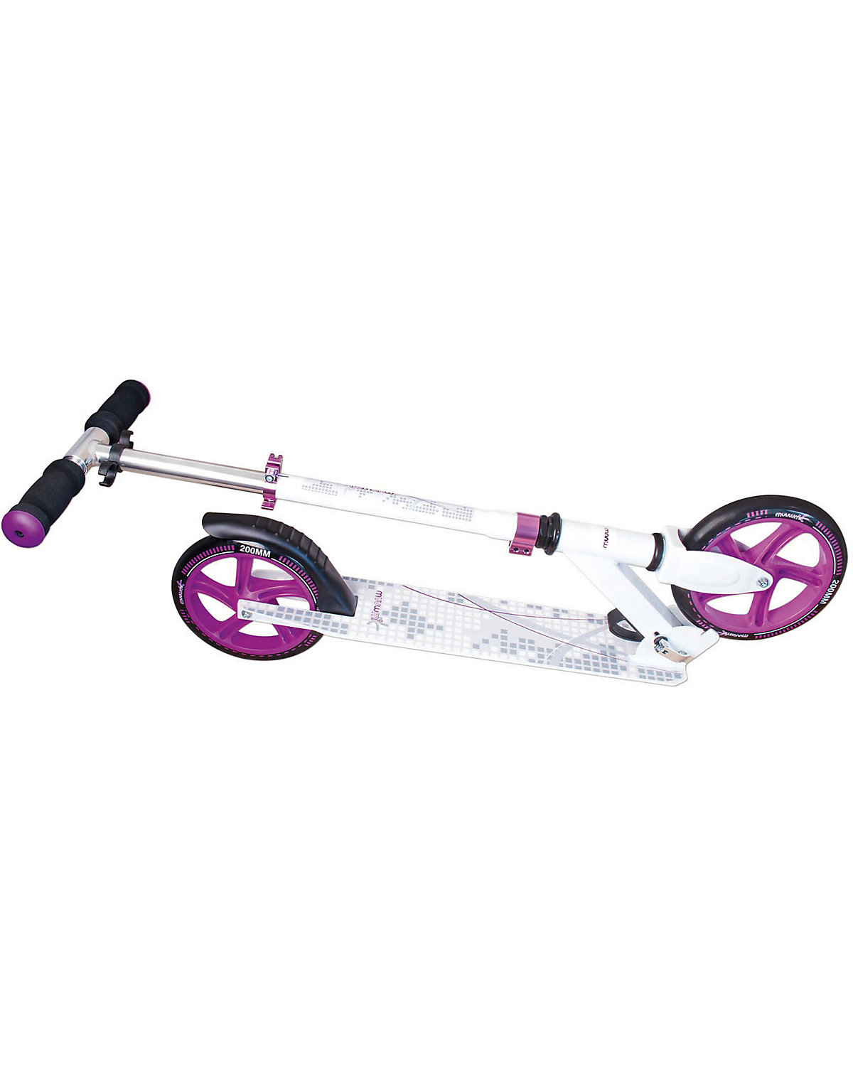 Aluminium Scooter Muuwmi 200, weiß/lila