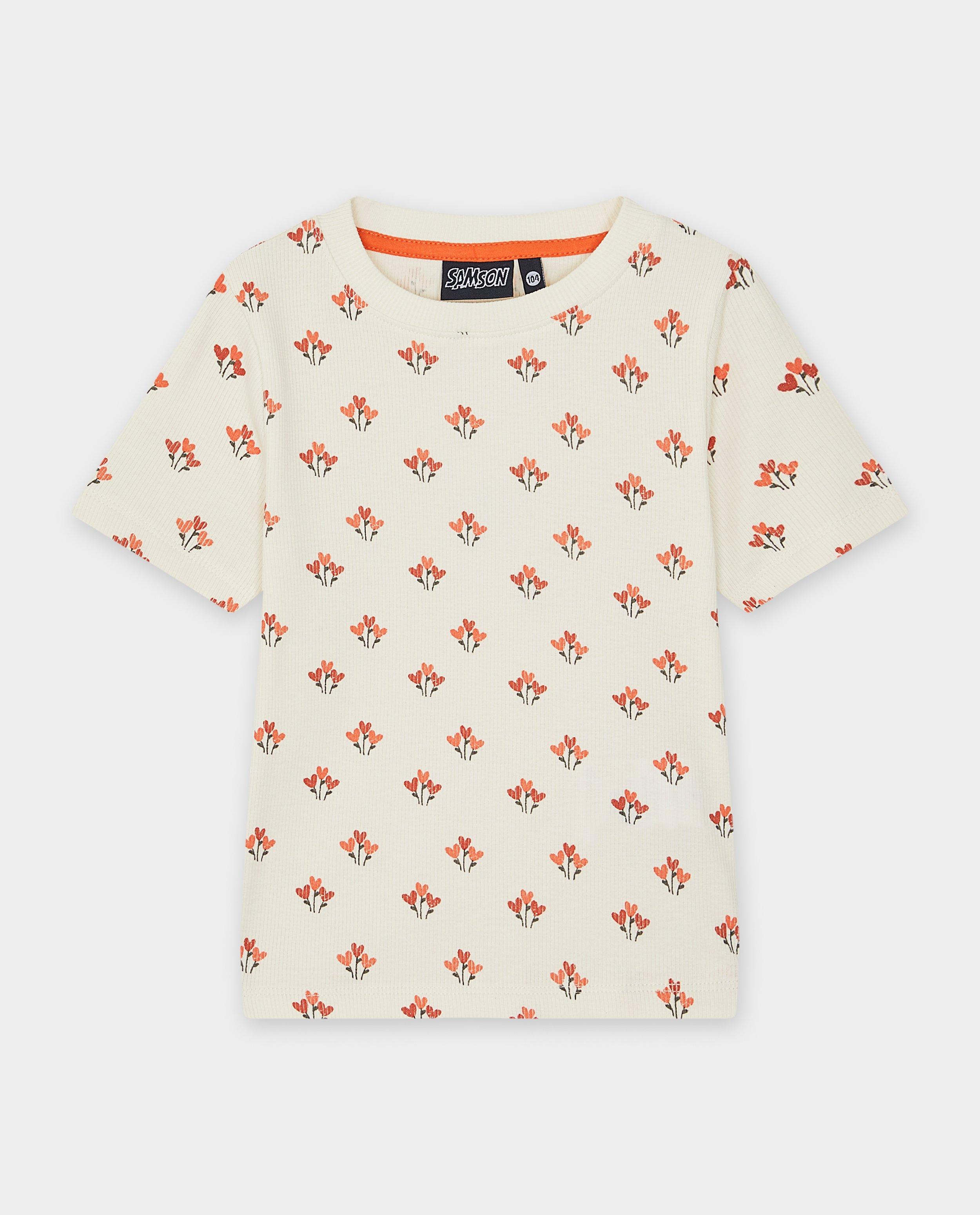 Tricou Samson cu nervuri fine, alb