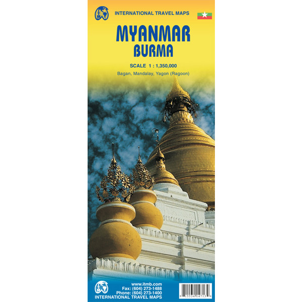Myanmar / Burma Travel Map 1 : 3 500 000 - Karte