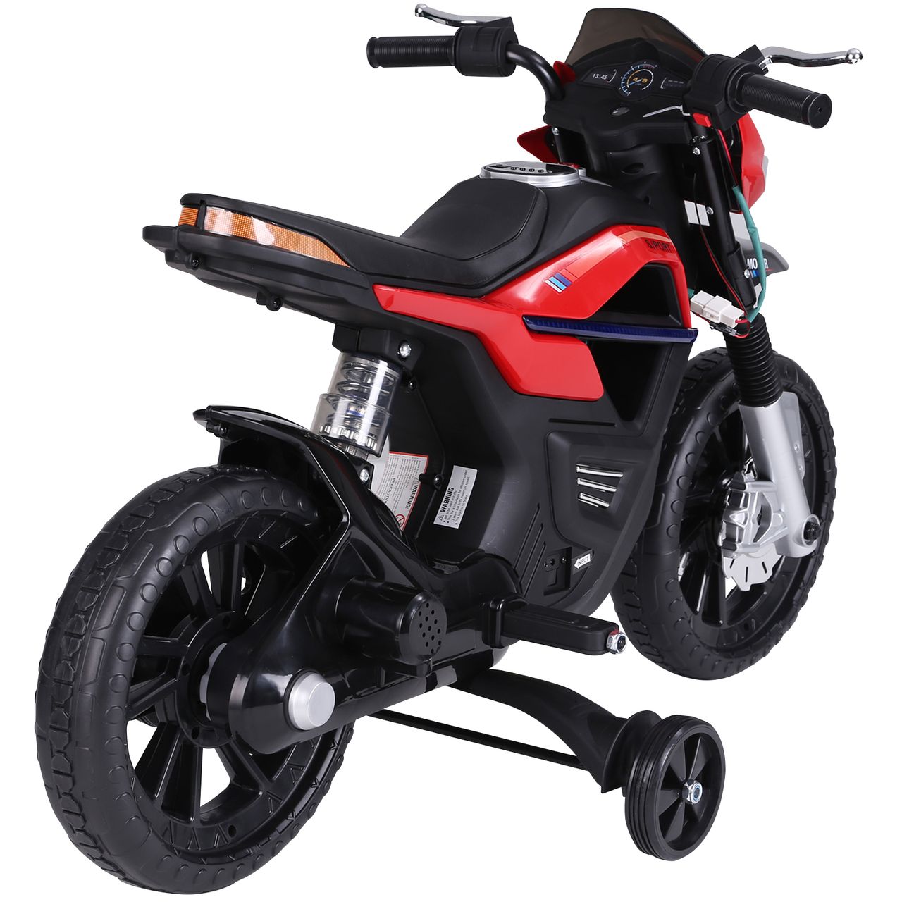 HOMCOM Kindermotorrad Kinder-Elektromotorrad 3-6 Jahren Elektrofahrzeuge Rot