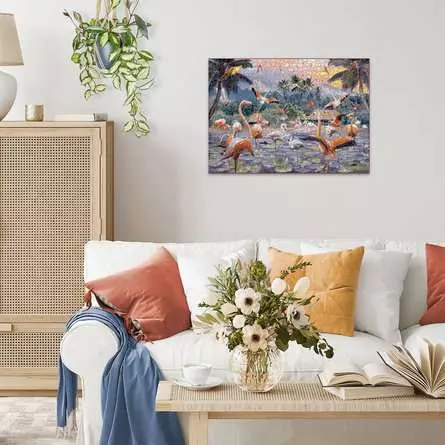 Puzzle 1000 Teile - Pinke Flamingos