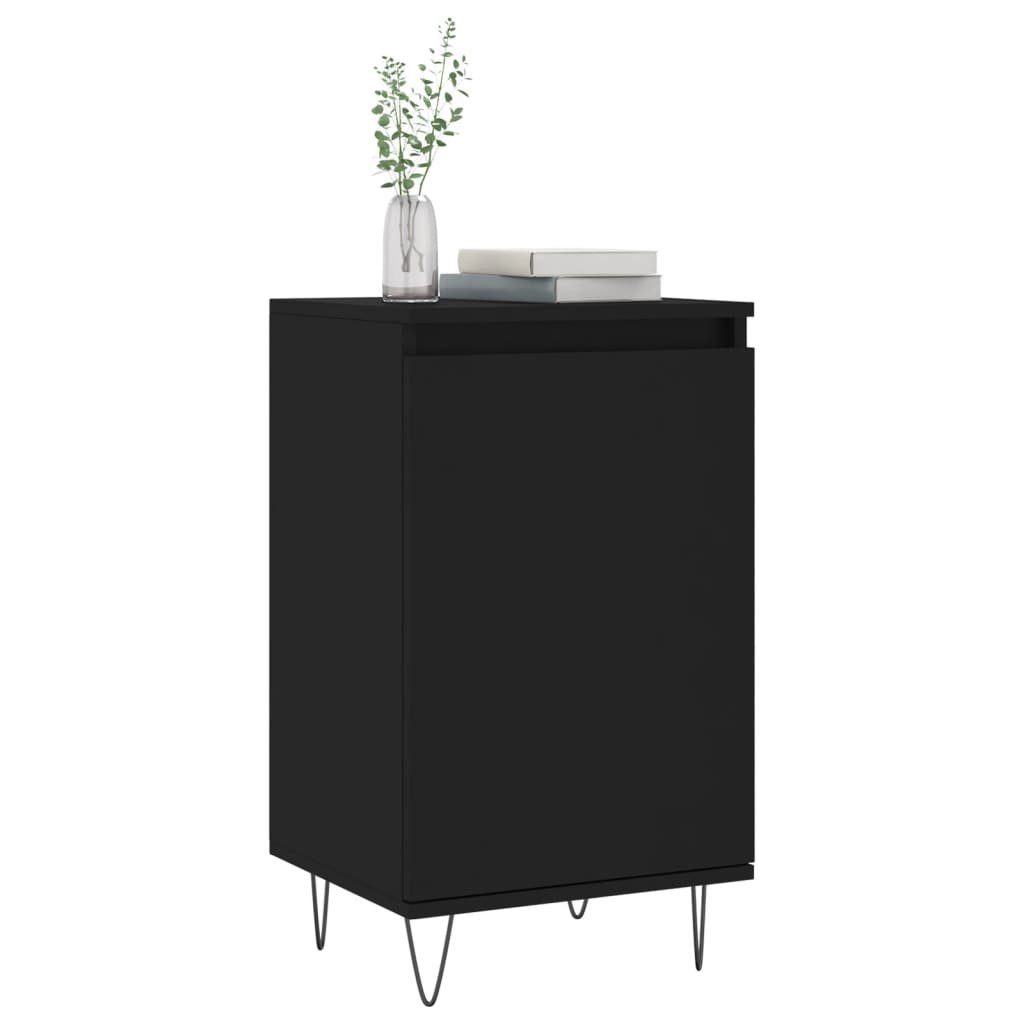 vidaXL Anrichte Sideboards 2 Stk Schwarz 40x35x70 cm Holzwerkstoff Kommode