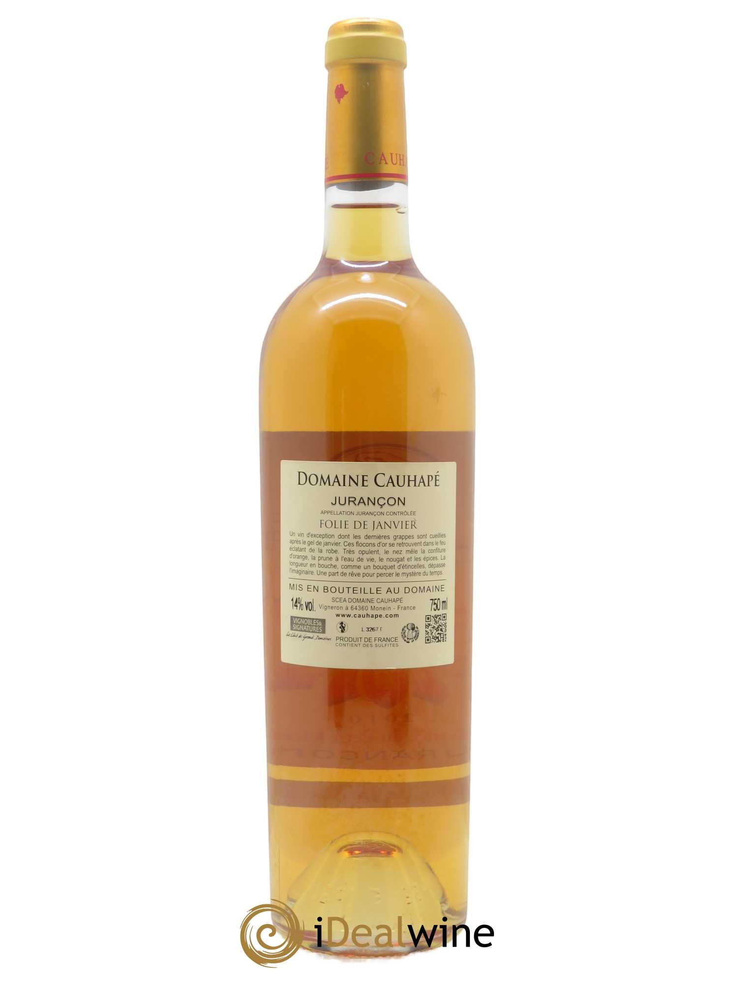 Jurançon Folie de janvier Cauhapé  2010 - Lot de 1 Bouteille
