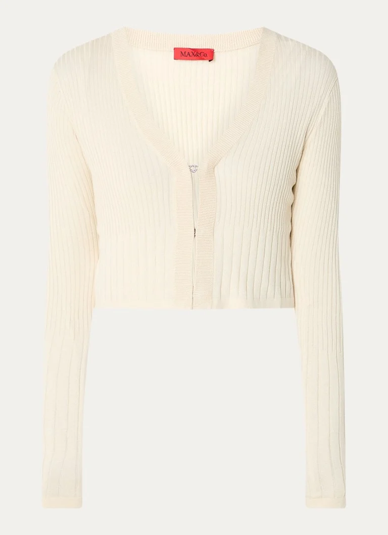 Max & Co Silvia Feinstrick-Cardigan mit V-Ausschnitt