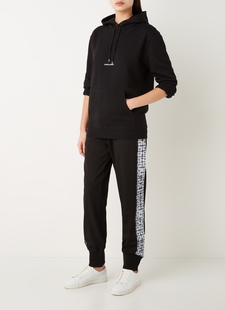 Φούτερ με κουκούλα με λογότυπο Saint Laurent