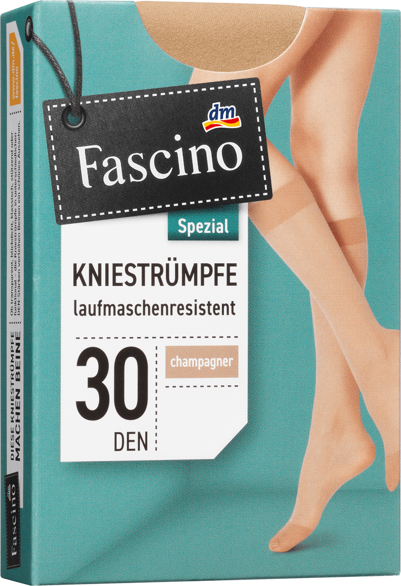 Kniestrümpfe laufmaschenresistent champagner Gr. 39-42, 30 DEN, 1 St