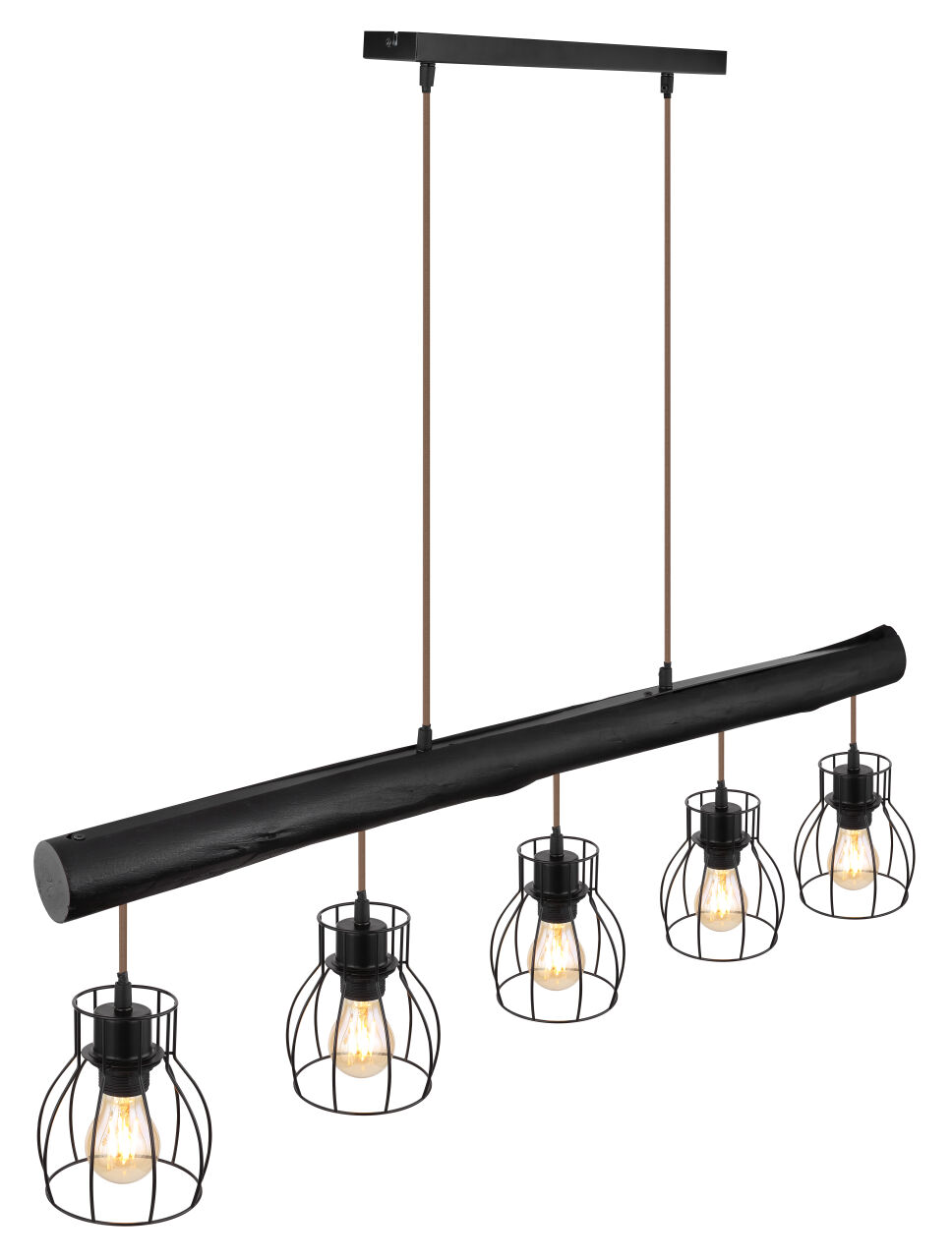 Globo Lighting - MINA - Hängeleuchte Metall schwarz matt, 5x E27