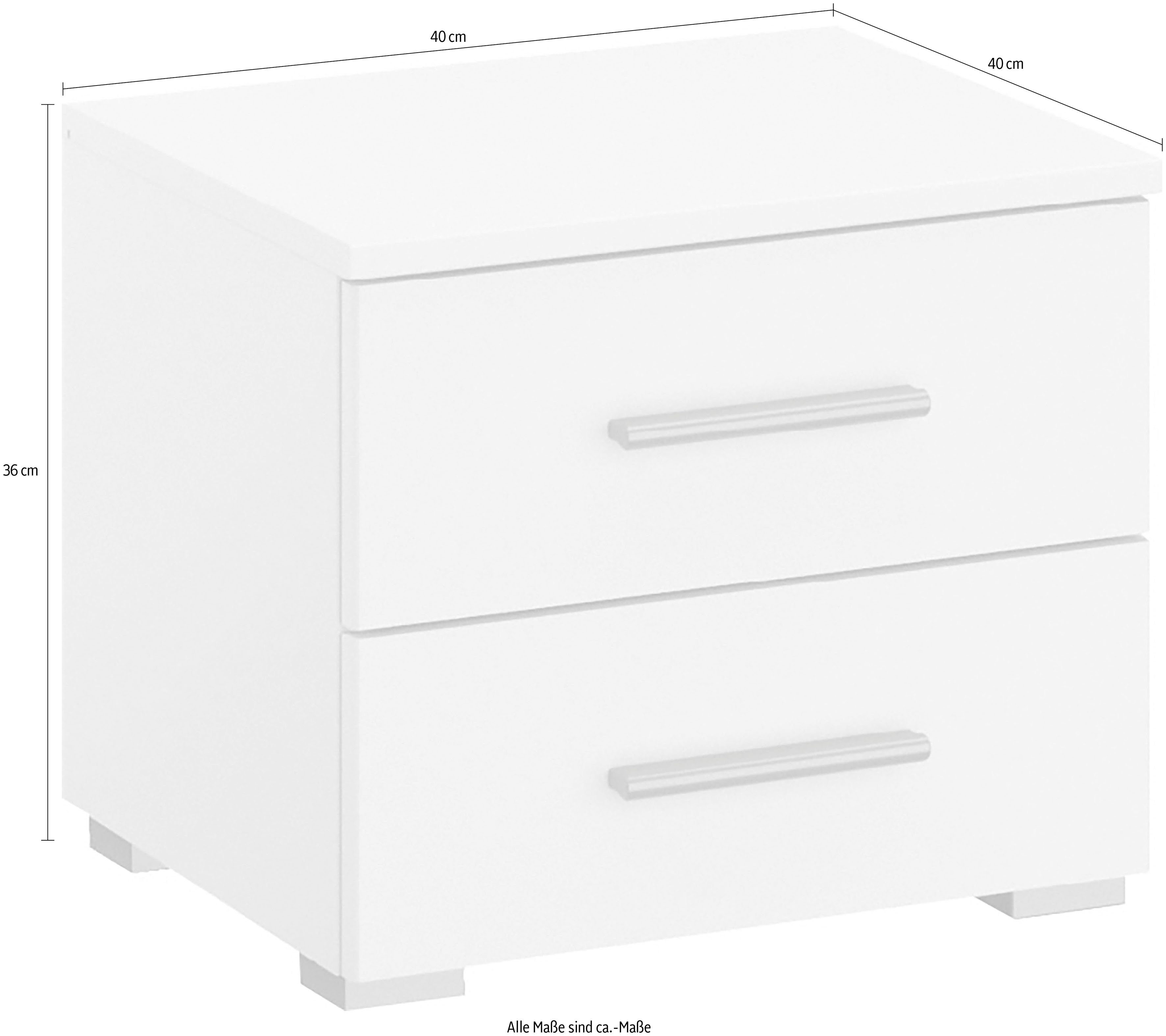 rauch Nachtkommode Base (Set), 2er-Set, optional in moderner Hochglanz-Front